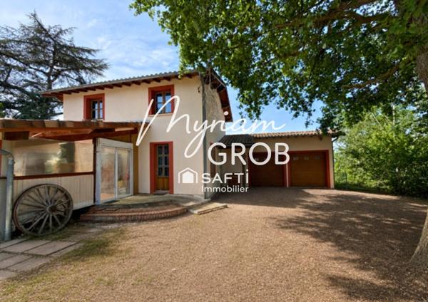 Propriété de 185 m2 avec nature à perte de vue aux pied des coteaux du Fau- Montauban