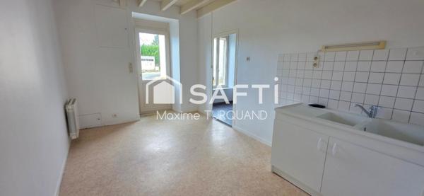 Maison 60m², 2 chambres, 130m² de terrain.