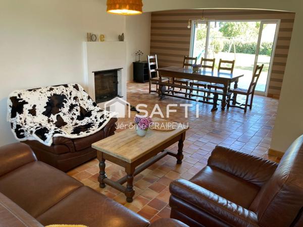 Au calme de la campagne à 10 min des plages : Maison familiale avec 4 chambres, garage et dépendances.