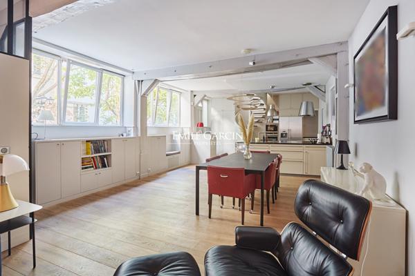 A vendre appartement "Loft" -  Paris 75011 -  Cour arborée - Charonne