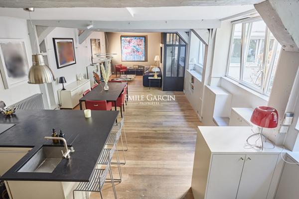 A vendre appartement "Loft" -  Paris 75011 -  Cour arborée - Charonne