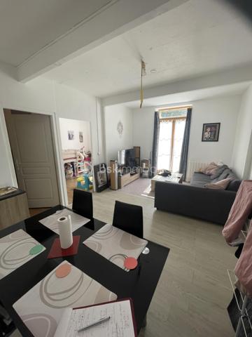 AV en Aquitaine, Lot-et-Garonne, à 5 mns de Lavardac (toutes commodités, centre médical, écoles, collège, pharmacie, commerces...), 
Maison divisée en 2 logements loués :
- un de 110 m² avec jardin, garage pour 2 véhicules, parking, appenti, une terrasse couverte,
 petites dépendances, jardin clos 800 M².
. en rdc cuisine, salon salle manger (plafond 1.95 m), 1 wc , 1 salle d'eau
. au 1er 4 chambres, 1 bureau, 1 salle de bain, 1 wc, 1 pièce supplémentaire. 
- un de 60 m²en rdc 
. cuisine, salon, 1 salle d'eau, 1 wc, 1 chambre , 1 bureau
Chauffage électrique individuel, eau compteurs individuels
Bus scolaire devant les appartements
Terrain constructible de 600 m²
Puits