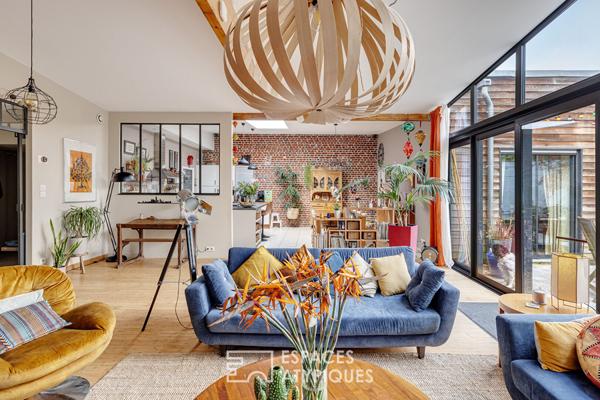 Ancien hangar réhabilité en plain-pied familial