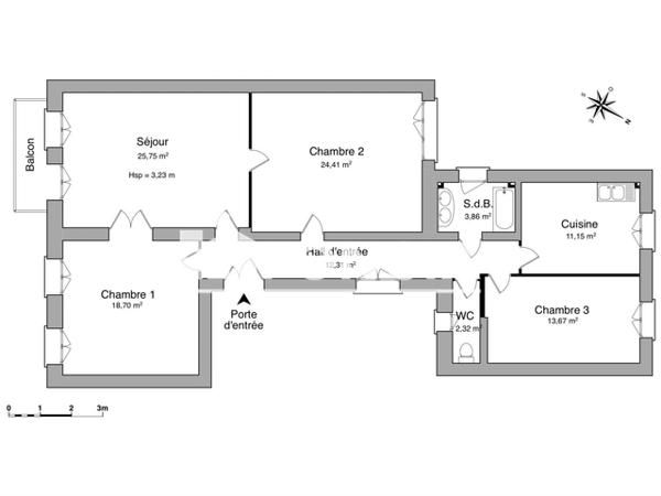 Location Appartement 4 pièces 116.4 m² - 11 RUE OBERLIN Strasbourg 67000
