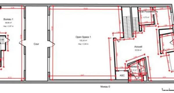 Location Local commercial 817.57 m² - Levallois-perret 92300