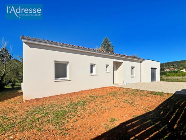 Maison neuve, 3 chambres, à louer centre Prayssac