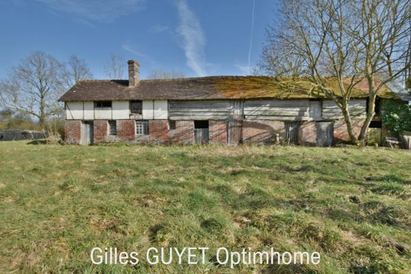 15MN de BERNAY, MAISON ATYPIQUE, T6, 122M² 180000€ 1,68Hectares de terrain avec dépendances et étang. (27)
