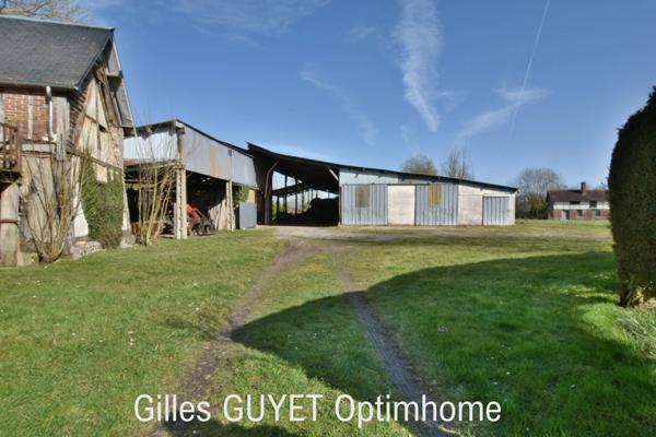 15MN de BERNAY, MAISON ATYPIQUE, T6, 122M² 180000€ 1,68Hectares de terrain avec dépendances et étang. (27)