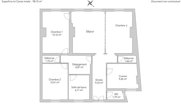 Appartement Paris 17 e - VILLIERS / PRONY
