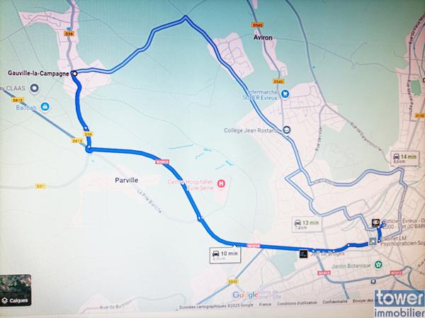 Terrain a bâtir de 900 m² Evreux secteur très prisé