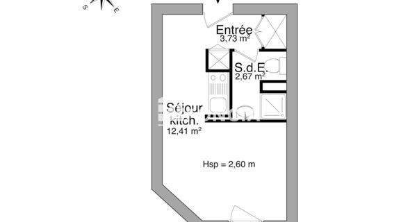 Location Studio 18.81 m² - Clermont-ferrand 63000