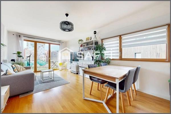 Appartement 3 pièces 2 chambres de 64 m² avec balcon et parking – Asnières-sur-Seine