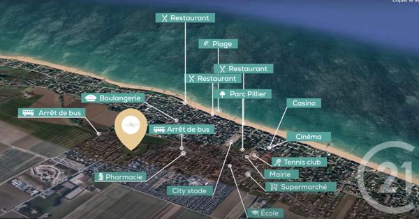 Appartement F2 à vendre  4 pièces - 94,68 m2 ST AUBIN SUR MER - 14