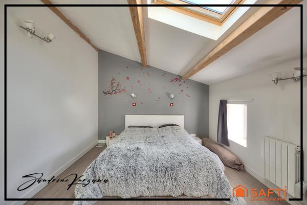 Maison en pierre, grand salon, 3 chambres, garage