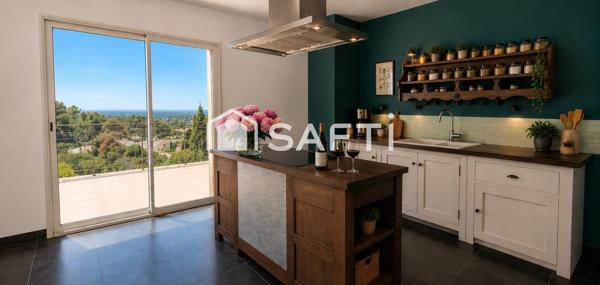 Dans un quartier recherché, découvrez cette propriété d'exception de 187 m² offrant 5 chambres, une piscine, un double garage et une vue panoramique spectaculaire. Un bien rare alliant confort, élégance et qualité de vie dans un environnement privilégié.