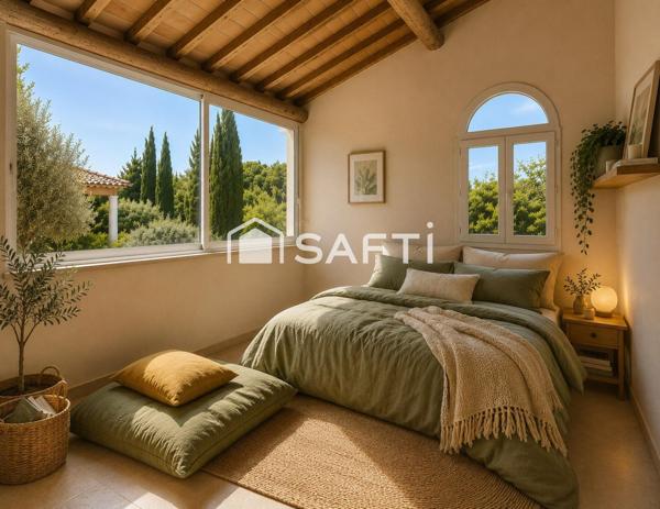 Dans un quartier recherché, découvrez cette propriété d'exception de 187 m² offrant 5 chambres, une piscine, un double garage et une vue panoramique spectaculaire. Un bien rare alliant confort, élégance et qualité de vie dans un environnement privilégié.