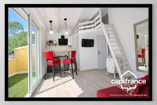 A vendre Appartement LE CAP D'AGDE (34) T2 avec mezzanine et terrasse, piscine, parking privatif, à 2min du village naturiste