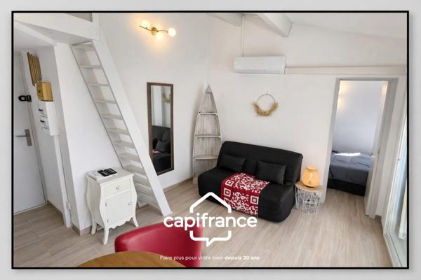 A vendre Appartement LE CAP D'AGDE (34) T2 avec mezzanine et terrasse, piscine, parking privatif, à 2min du village naturiste
