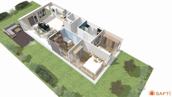 4-5P. REZ-DE-JARDIN 87M² - TERRASSE 22,5M2 - PMR