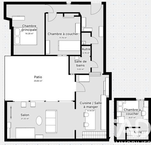 Maison à vendre 4 pièces 90 m² Châtillon