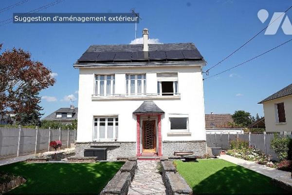 Maison stylée des années 50, 3 chambres avec jardin