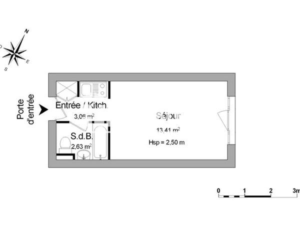Location Studio 19.1 m² - RUE DU VIVARAIS Vandoeuvre Les Nancy 54500