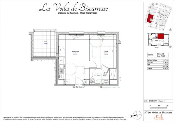 Location appartement Biscarrosse : 550 € - AJP Immobilier Biscarrosse