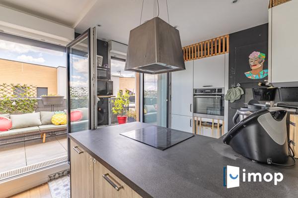 T3 dans un immeuble de 2018 avec terrasse dernier étage proche transports et commerces