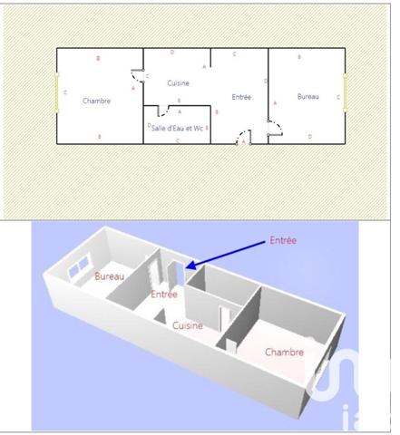Appartement 3 pièces de 29 m² à Pantin (93500)