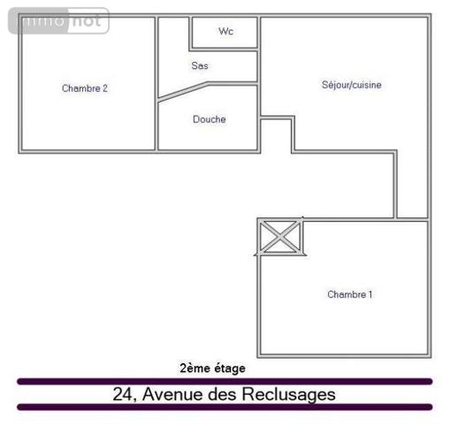 Appartement à louer à Montoire-sur-le-Loir dans le Loir-et-Cher (41800), ref : 41059-L126