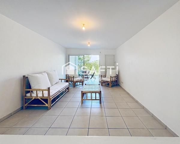 Appartement T3 traversant avec son jardin, vue mer.