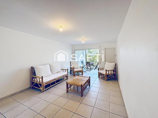 Appartement T3 traversant avec son jardin, vue mer.