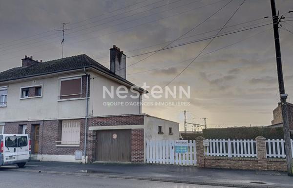 Maison à vendre à TERGNIER (02700) QUESSY - 2 CHAMBRES - 77 M² - TERRAIN 500 m² - GARAGE