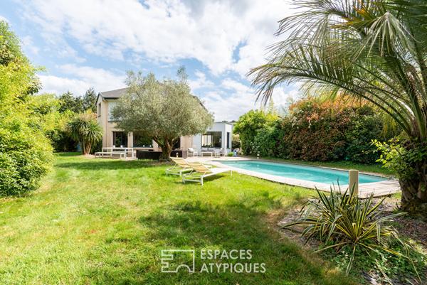 Vaste contemporaine familiale avec piscine