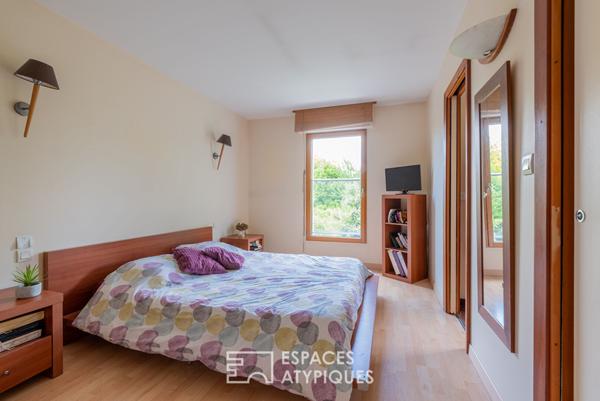 Vaste contemporaine familiale avec piscine