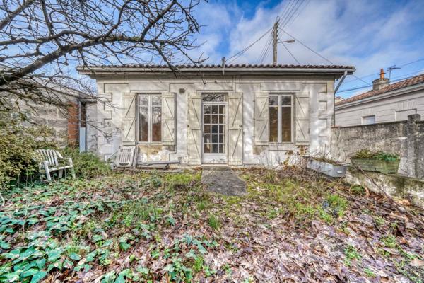Talence (33400) Maison 2 pièces de 45m2 habitables avec cave sur parcelle de 177m2