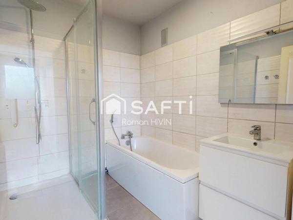 Appartement T4 lumineux avec balcon, garage, cave