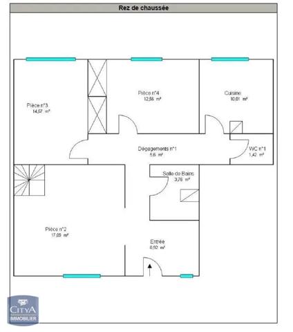 Appartement à louer 4 pièces 100.9m²