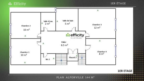 Maison 7 pièces - 205 m² Exclusivité efficity