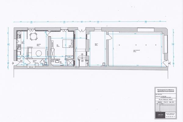 Studio 25m2 T1 centre-bourg