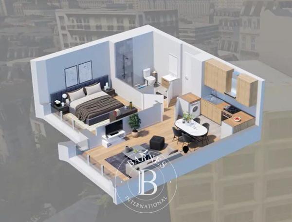 Paris 20ème, Appartement 1 Chambre -  38 m² à vendre