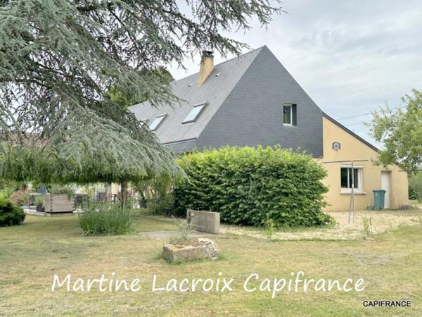 Dpt SARTHE (72), à vendre CHERRÉ-AU - PROPRIÉTÉ  P7 de 143 m² - Terrain de 3998 M²