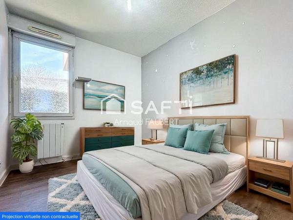 Appartement T3 60m2 avec terrasse et jardin