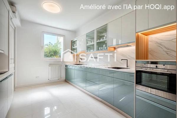 BRON : Rare et exceptionnel rez-de-jardin avec veranda et grand jardin privatif