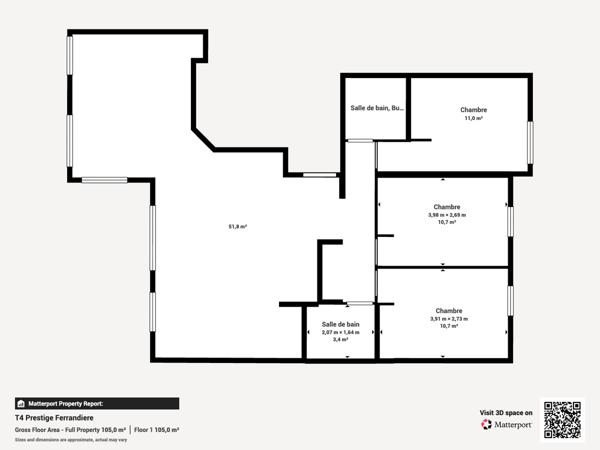 Appartement 4 pièces - 91 m² Bien prestige