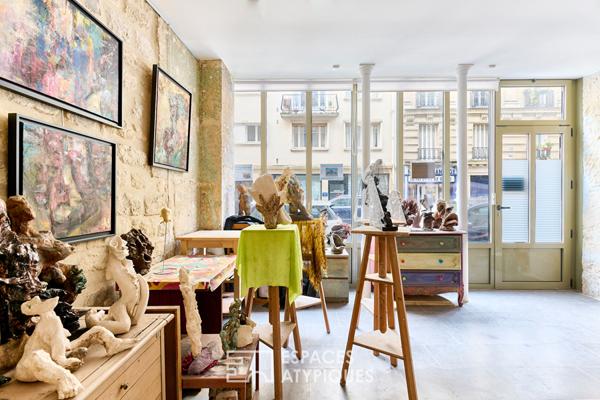 Appartement-atelier avec cour privative à Jules Joffrin