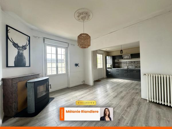 Maison de ville 3 chambres avec grand garage, jardin et sous-sol