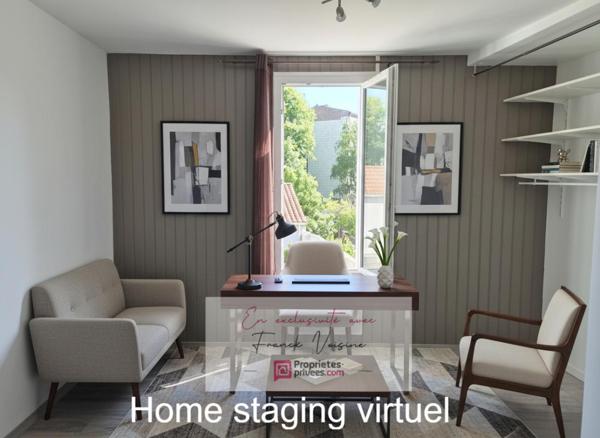 A VENDRE en Exclusivité aux Herbiers, Maison de ville de 65 m2 avec 2 chambres et cour fermée