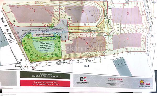 Lotissement de 720 m²