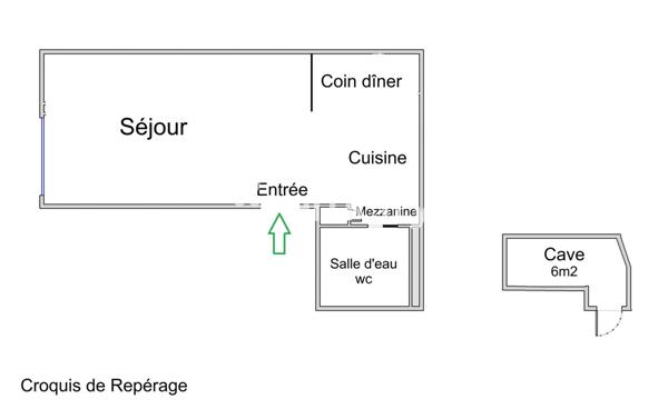 Appartement 1 pièce - 21 m²